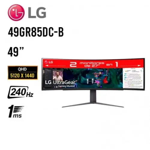 MONITOR 49 LG 49GR85DC-B GAMING ULTRAGEAR 4K QHD 240 HZ